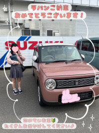 ラパンご納車です！おめでとうございます！